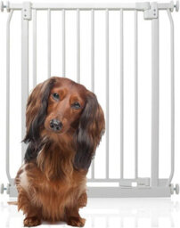 Bettacare Elite Pressure Dog Gate Narrow, 65.5Cm - 74.5Cm, Matt White, Narrow Pressure Fit Pet Gate For Dog And Puppy - thumbnail 1