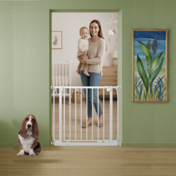 Bettacare Elite Pressure Dog Gate Narrow, 65.5Cm - 74.5Cm, Matt White, Narrow Pressure Fit Pet Gate For Dog And Puppy - thumbnail 7