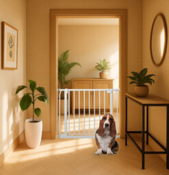 Bettacare Elite Pressure Dog Gate Narrow, 65.5Cm - 74.5Cm, Matt White, Narrow Pressure Fit Pet Gate For Dog And Puppy - thumbnail 6