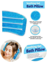 Mantraraj Soothing Gel Bathtub Pillow Great For Relaxation, Head & Neck Support Perfect Bath Pillow For Bathtub, Hot Tub - thumbnail 4