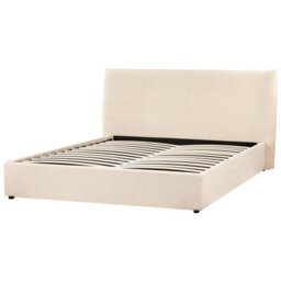 Beliani Ottoman Bed Boucle Lavaur 160 X 200 Cm (Eu King Size) Beige - thumbnail 8