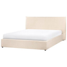 Beliani Ottoman Bed Boucle Lavaur 160 X 200 Cm (Eu King Size) Beige - thumbnail 7