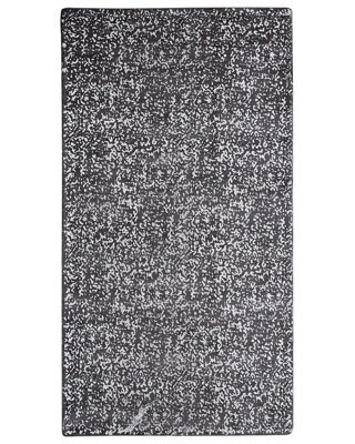 Beliani Grey And Silver Viscose Area Rug 80 X 150 Cm - Soft Hypoallergenic Low-Pile Rug For Living Room, Bedroom, Hallway - image 1