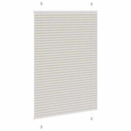 Berkfield Pleated Blind Light Grey 85X150 Cm Fabric Width 84.4 Cm Polyester - thumbnail 4