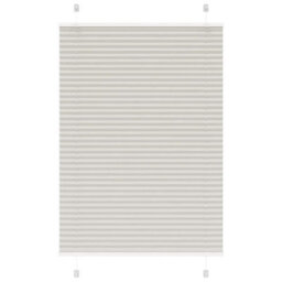 Berkfield Pleated Blind Light Grey 85X150 Cm Fabric Width 84.4 Cm Polyester - thumbnail 1