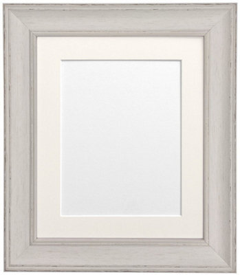 Frames By Post Scandi Pale Grey Frame With Ivory Mount For Image Size A2 - image 1