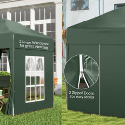 Outsunny 2X2M Pop Up Gazebo Canopy Marquee W/ Carry Bag, Green - thumbnail 7
