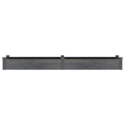 Berkfield Garden Raised Bed With Liner Grey 240X45X25 Cm Solid Wood Fir - thumbnail 4