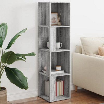 Vidaxl Corner Cabinet Grey Sonoma 33X33X132 Cm Engineered Wood - image 1