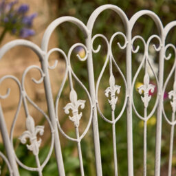 Dibor Vintage Style Grey Iron Outdoor Garden Furniture Bench - thumbnail 4