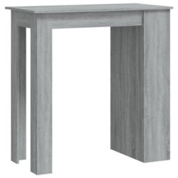 Berkfield Bar Table With Storage Rack Grey Sonoma 102X50X103.5Cm Engineered Wood - thumbnail 2