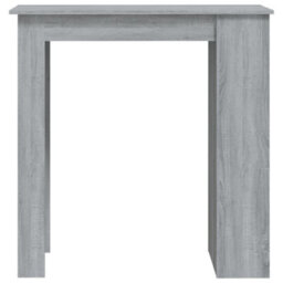 Berkfield Bar Table With Storage Rack Grey Sonoma 102X50X103.5Cm Engineered Wood - thumbnail 5