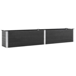 Berkfield Garden Raised Bed 200X50X54 Cm Wpc Grey - thumbnail 2