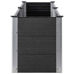 Berkfield Garden Raised Bed 200X50X54 Cm Wpc Grey - thumbnail 4