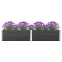 Berkfield Garden Raised Bed 200X50X54 Cm Wpc Grey - thumbnail 1