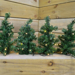 Samuel Alexander 3 Pack Of 6 (18) 30Cm Led Lit Premier Christmas Tree Path Lights (15 Leds Per Tree) - thumbnail 5