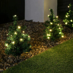 Samuel Alexander 3 Pack Of 6 (18) 30Cm Led Lit Premier Christmas Tree Path Lights (15 Leds Per Tree) - thumbnail 3