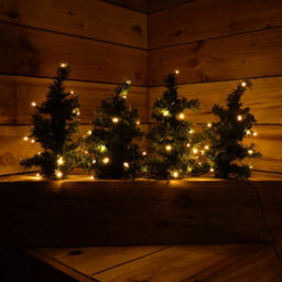 Samuel Alexander 3 Pack Of 6 (18) 30Cm Led Lit Premier Christmas Tree Path Lights (15 Leds Per Tree) - thumbnail 9