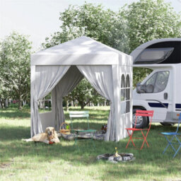 2Mx2M Pop Up Gazebo Party Tent Canopy Marquee With Storage Bag White - thumbnail 3