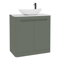 Royal Bathrooms Venice 800mm Sage Green Freestanding Bathroom Countertop Vanity Unit 2 Door With Cesar Basin - thumbnail 7