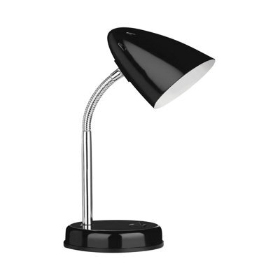 Orsina Black Gloss Desk Lamp, Adjustable Living Room Desk Lamp,  Minimalistic Desk Lamp For Reading And Writing - image 1
