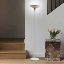 Darphe 40W Modern Minimalist White Metal Floor Lamp, 162Cmh - thumbnail 2