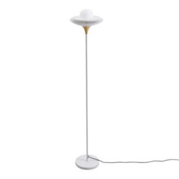 Darphe 40W Modern Minimalist White Metal Floor Lamp, 162Cmh - thumbnail 4