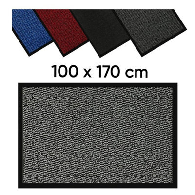 Barrier Mat 100 X 170 Cm Silver  Anti-Slip Waterproof Door Mat - image 1