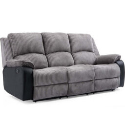 More4Homes Postana Manual Recliner Jumbo Cord 1+3 Seater Sofa Set (Grey) - thumbnail 2