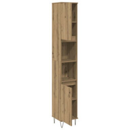 Walplus Bathroom Cabinet Artisan Oak 30X30X190 Cm Engineered Wood - thumbnail 7