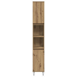 Walplus Bathroom Cabinet Artisan Oak 30X30X190 Cm Engineered Wood - thumbnail 4