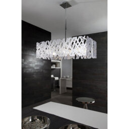 Luminosa Lighting Luminosa Tokio Table Lamp 1 Light G9, Gloss White/polished Chrome - thumbnail 8