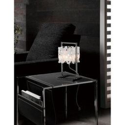 Luminosa Lighting Luminosa Tokio Table Lamp 1 Light G9, Gloss White/polished Chrome - thumbnail 2