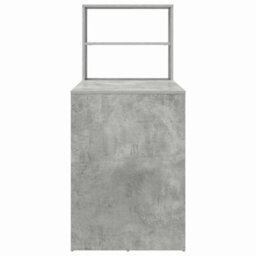 Berkfield Modern Desk With Storage Concrete Grey 113X54X120 Cm Engineered Wood - thumbnail 6