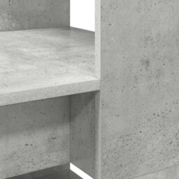 Berkfield Modern Desk With Storage Concrete Grey 113X54X120 Cm Engineered Wood - thumbnail 8