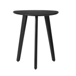 MH London Armstrong Solid Wood Side Table For Living Room Wooden End Table Bedside Table Black Side Table - thumbnail 4