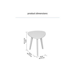 MH London Armstrong Solid Wood Side Table For Living Room Wooden End Table Bedside Table Black Side Table - thumbnail 7