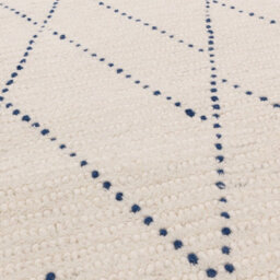 Cream Kilim , Modern , Wool Geometric Easy To Clean Rug For Living Room, Bedroom - 120Cm X 170Cm - thumbnail 2