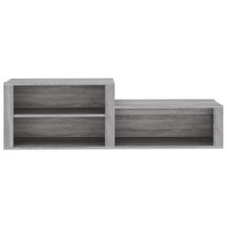 Berkfield Shoe Cabinet Grey Sonoma 150X35X45 Cm Engineered Wood - thumbnail 5