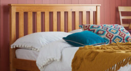 Save On Goods UK 4Ft Small Double Antique Pine Wood Bed Frame.wooden Shaker Style,low Footend Bedstead - thumbnail 4