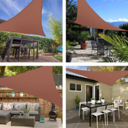 Red 3X3X3M Triangular Shade Sail 95% Uv Protection - thumbnail 6