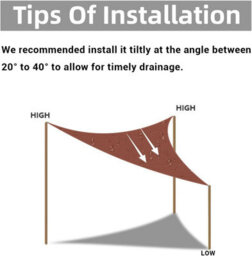 Red 3X3X3M Triangular Shade Sail 95% Uv Protection - thumbnail 4