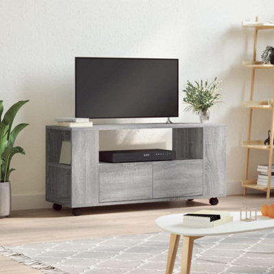 Berkfield Tv Cabinet Grey Sonoma 102X34.5X43 Cm Engineered Wood - image 1