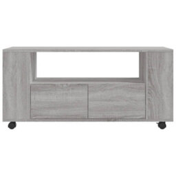 Berkfield Tv Cabinet Grey Sonoma 102X34.5X43 Cm Engineered Wood - thumbnail 6