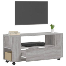 Berkfield Tv Cabinet Grey Sonoma 102X34.5X43 Cm Engineered Wood - thumbnail 4