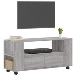 Berkfield Tv Cabinet Grey Sonoma 102X34.5X43 Cm Engineered Wood - thumbnail 3
