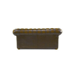 Chesterfield 2 Seater Antique Gold Real Leather Sofa Settee Bespoke In Classic Style - thumbnail 5