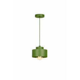 Luminosa Lighting Luminosa Simply Slim Pendant Ceiling Light Green 1X E27 - thumbnail 1