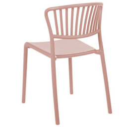 Beliani Set Of 4 Garden Chairs Gela Pastel Pink - thumbnail 7