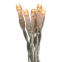 120 Warm White Led String Lights With Timer Function Clear Cable - thumbnail 6